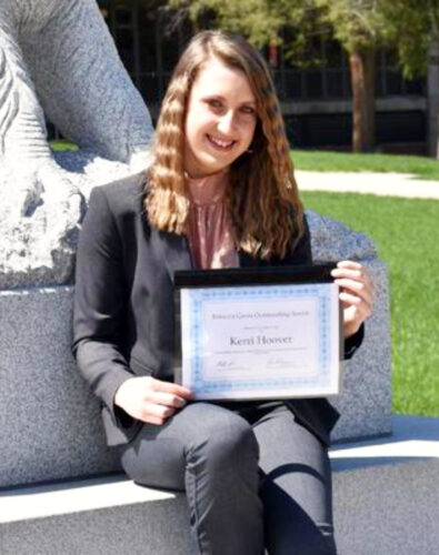 Lock Haven Communication Senior receives  Rebecca Gross Award